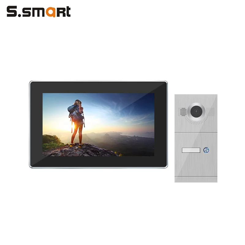 
Top Selling New Products 2 Unit Wired Video Ring Bell Intercom Doorbell System 