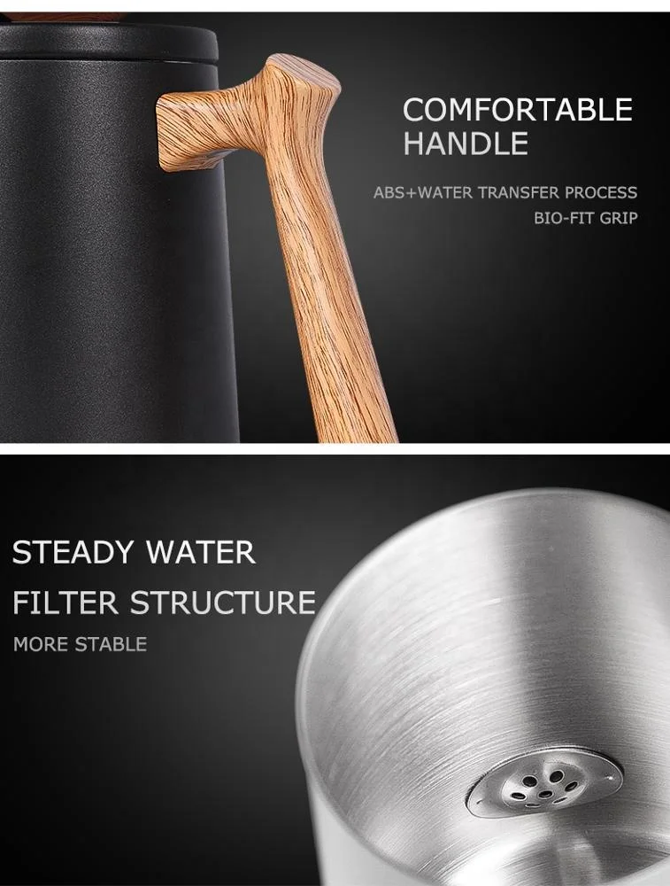 Hot Sale Goose Neck Kettle Metal Sustainable  Gooseneck Kettle Coffee Pot Pour Over Coffee Kettle