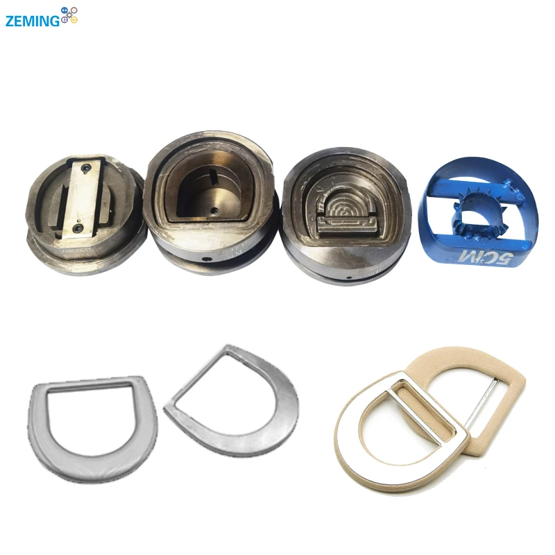 Factory Manufacturing D-shaped Belt Buckle Moulds For Manual Machines Fabric Covered buckle Molds And Cutting Dies