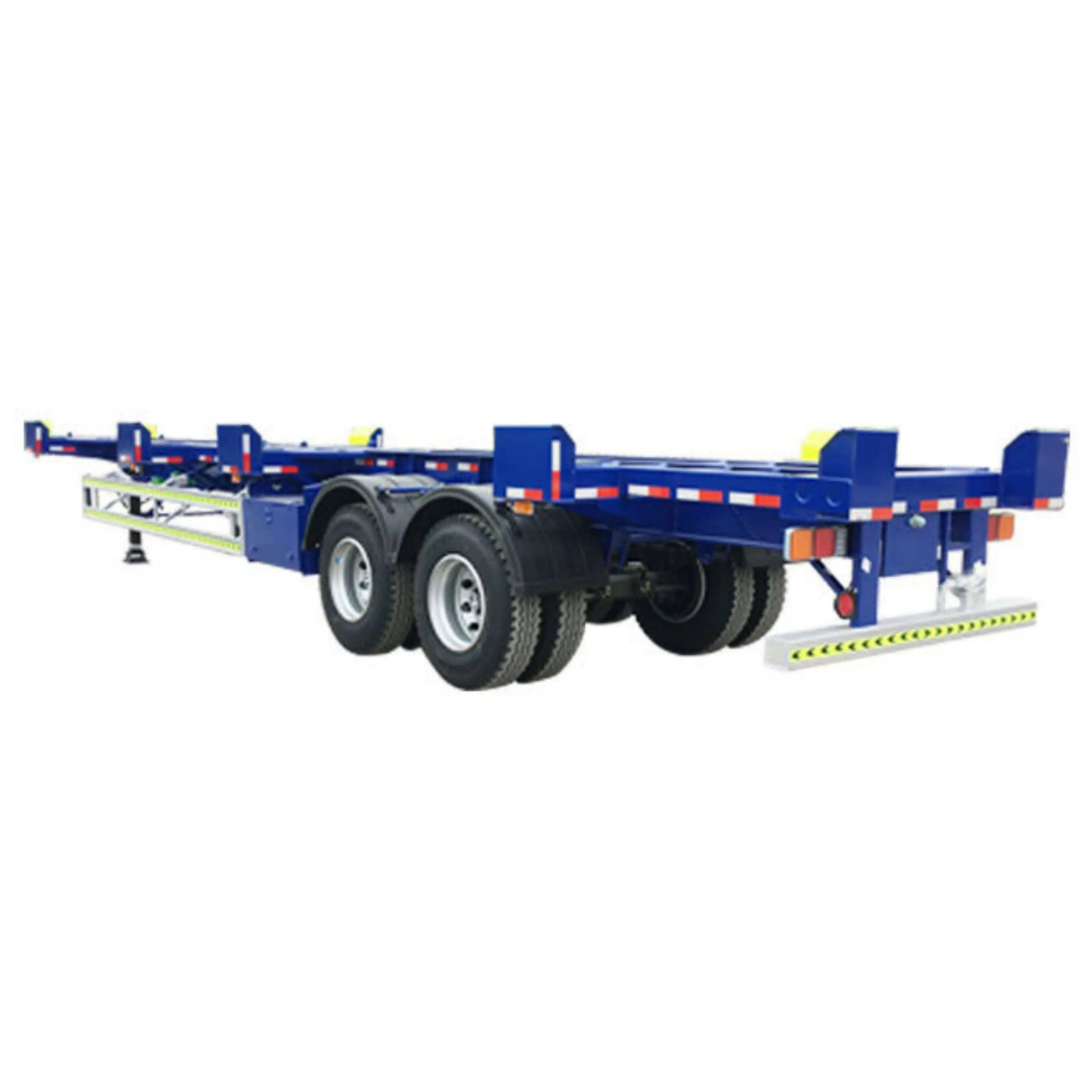 Supplier 2 axle 35T Air SuspensionTerminal Port Bomb Cart Skeleton Container Trailer dock semi Trailer