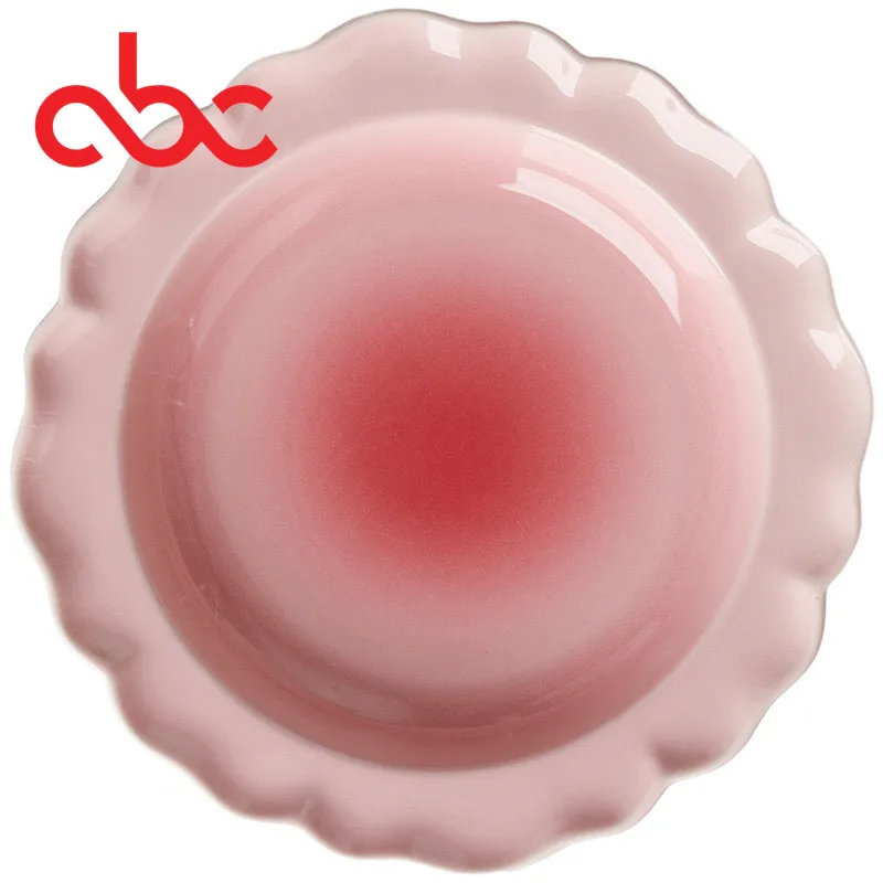 Nordic Style Porcelain Rice Bowl Mini Ceramic Bowl Solid Color Pumpkin Bowl Pink White Gray