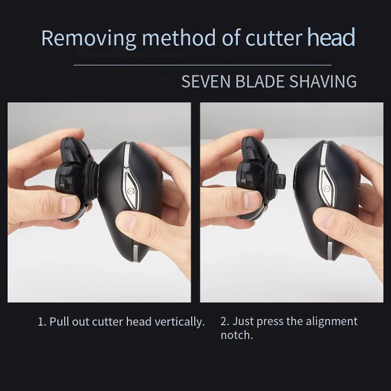 In Stock Multifunction 5 in 1 Bald Men Head Shaver Electric Rechargeable Waterproof Rotary Beard Nose Electric Shaver for Men