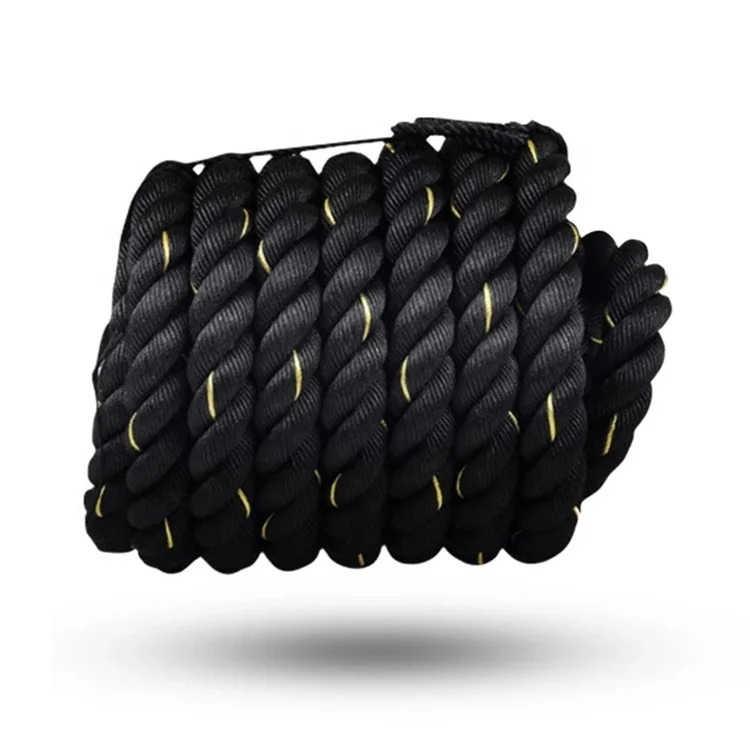 Hot Sale Dia. 25mm 38mm 50mm custom gym fitness braided battle rope 30ft