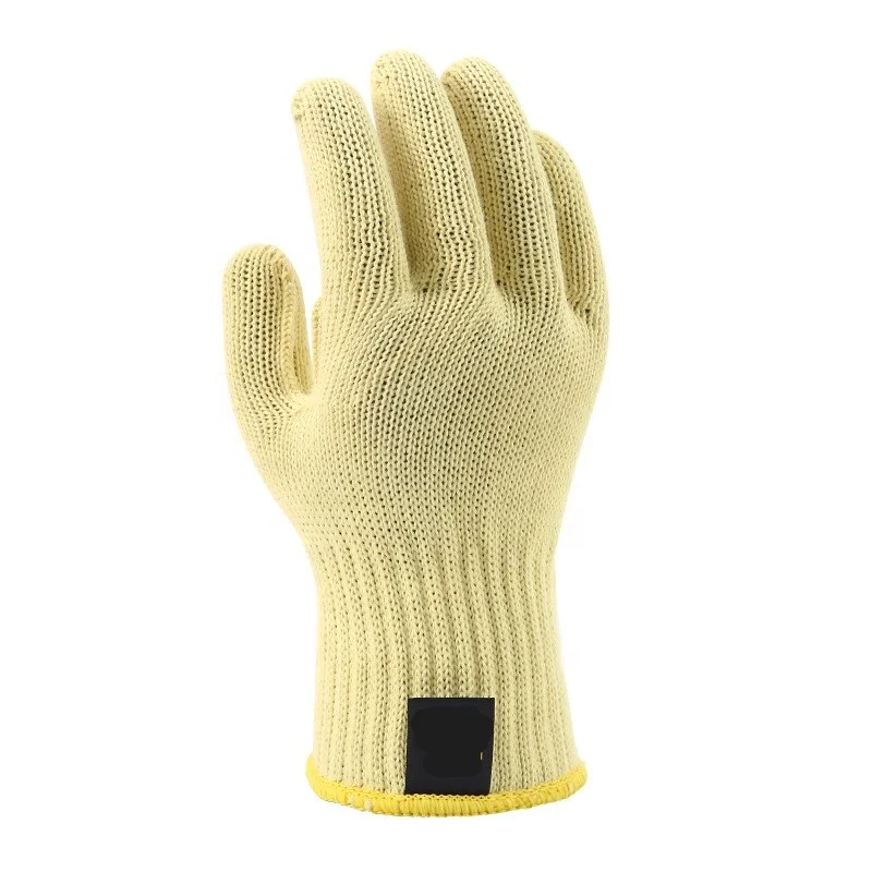 Hot sales Anti Fire Flame Retardant Kevlars Gloves Cut Resistant Pure Aramid Fiber Work Safety Gloves