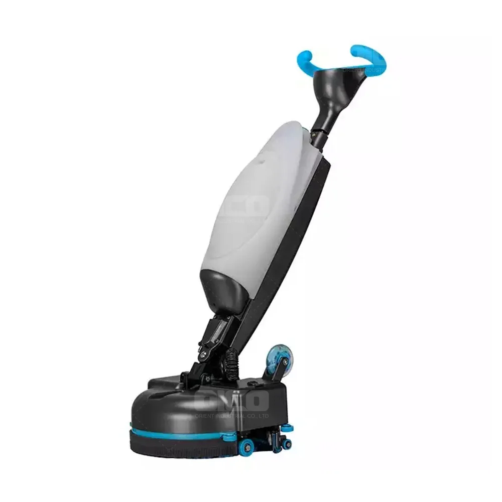 push-type battery powered hotel ceramic tile floor cleaning equipment scrubber