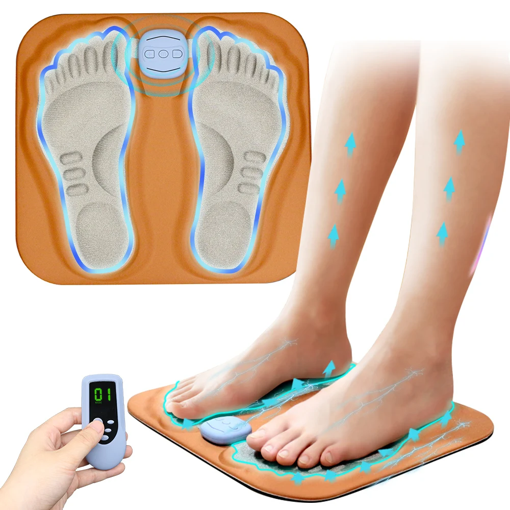 Home Use Folding Portable Usb Massage Pad Ems Foot Massager Mat Foot Circulation Device