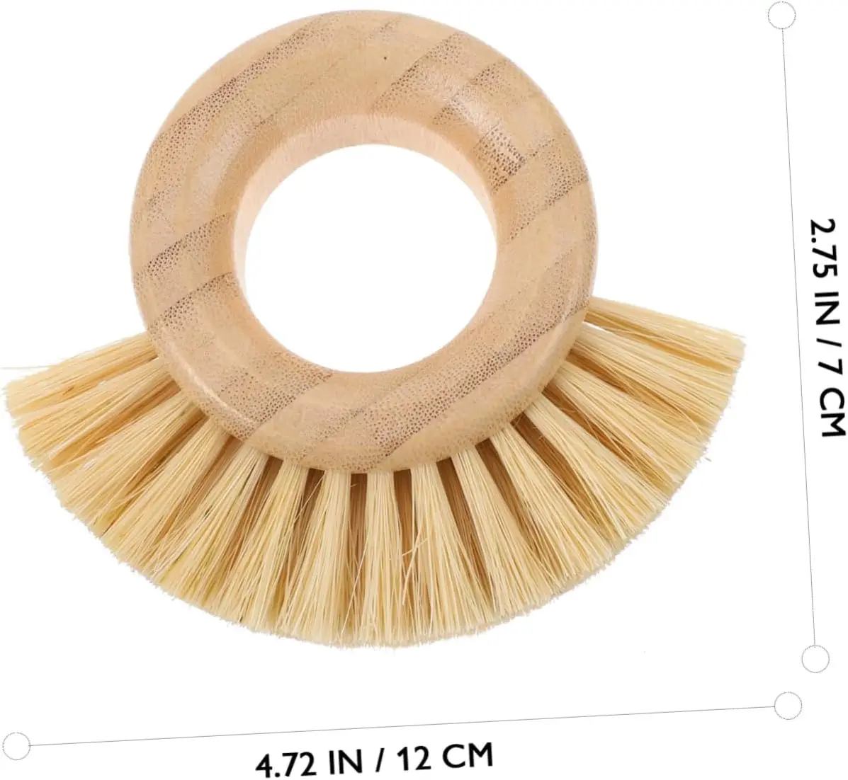 Custom Logo Cleaning Brush Fruit Vegetable Brush Scrubber Fruit Cleaning Pan Bristles Scrub Potatoes Washing Pot Scrubber Brush