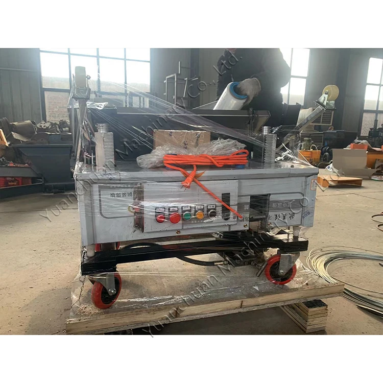 Construction site building interior and exterior wall plastering machine Concrete fully automatic plastering machine