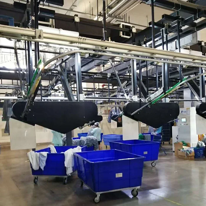 Plastic laundry cart linen trolley, bulk laundry truck