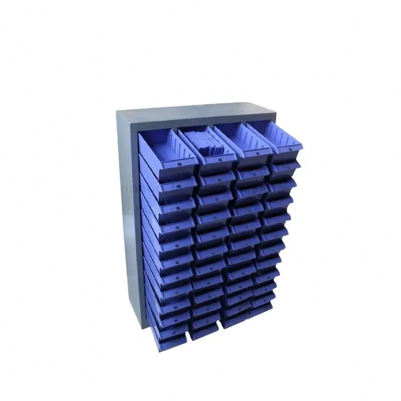 The factory workshop stores parts the office stores small items parts cabinet