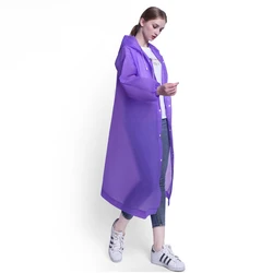 Factory cheap adult reusable EVA fashion outdoor raincoat rain poncho