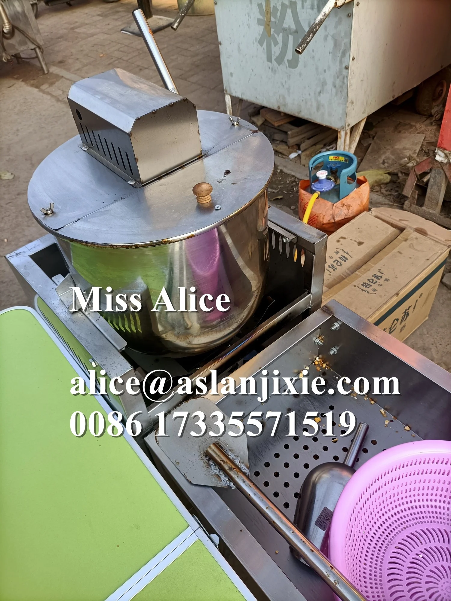 cinema cream butter  Spherical Popcorn making mixing machine/ popcorn making production line