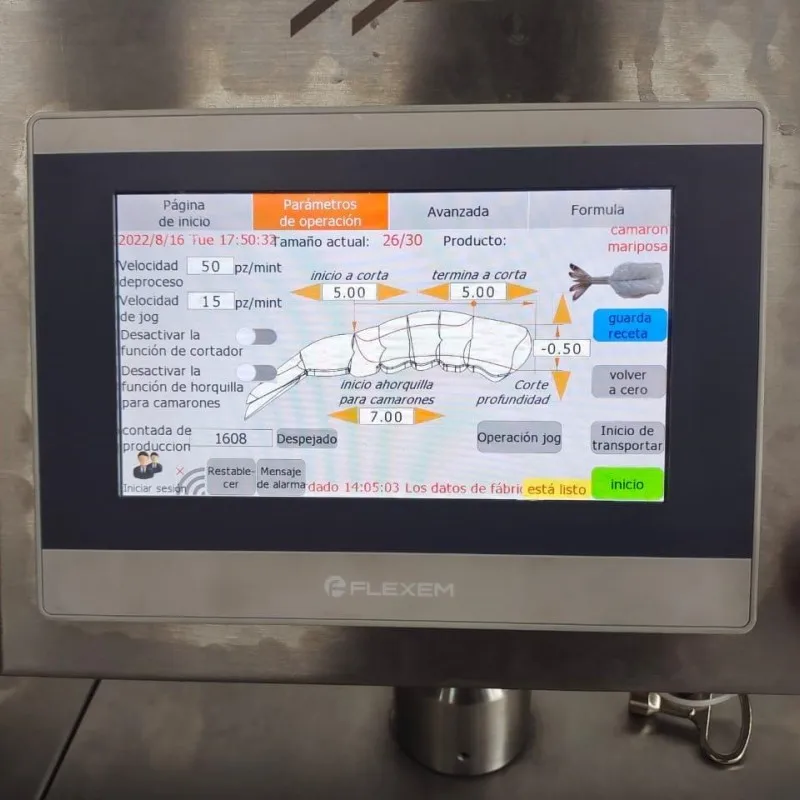 tail on butterfly shrimp peeling machine shell cutting equipment