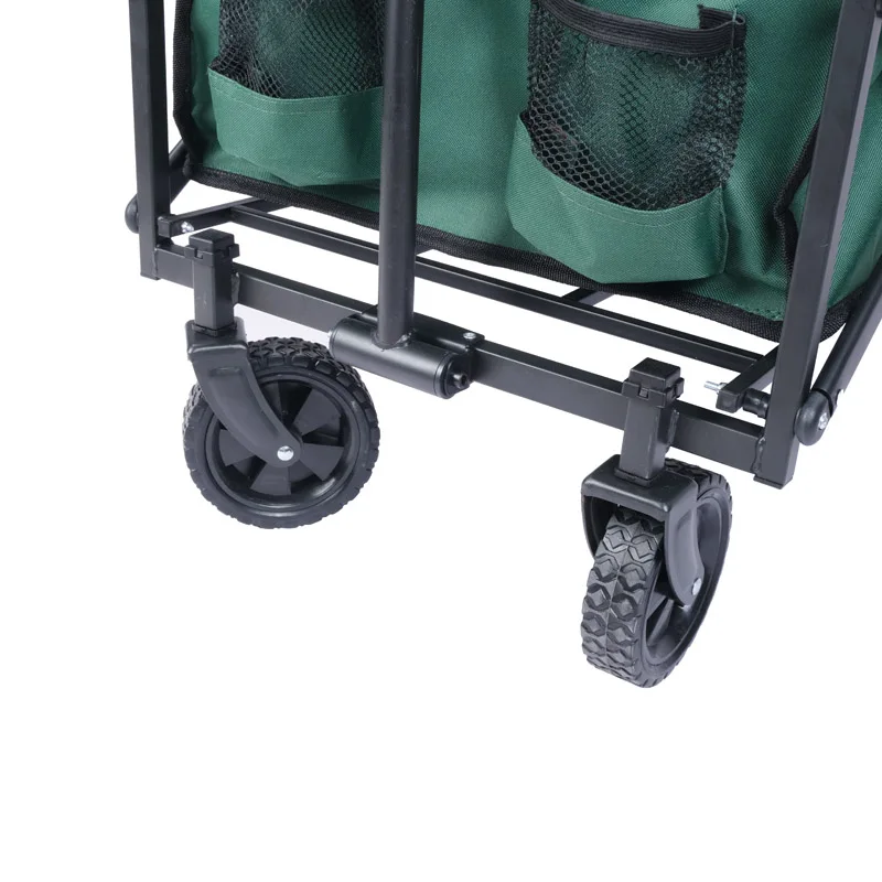 New Design Collapsible Outdoor Beach Camping folding Wagon Portable Garden Cart garden wagon stroller with narrow wheel