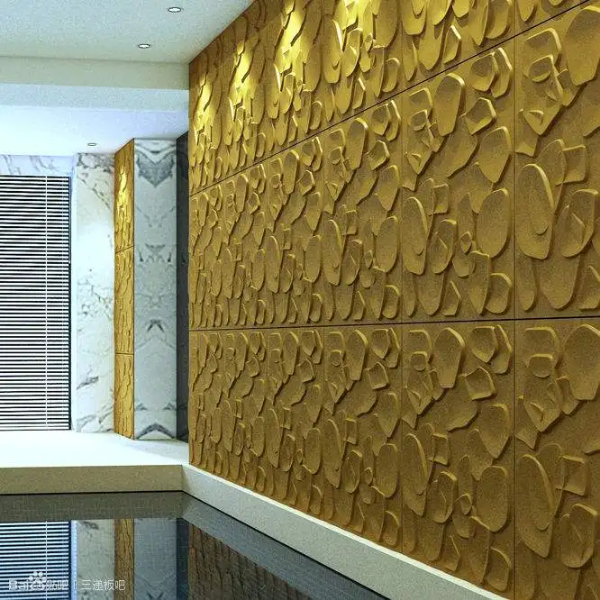 Longtime Stone Design Art3d Textures  PVC 3D  Wall Panel for Decoration