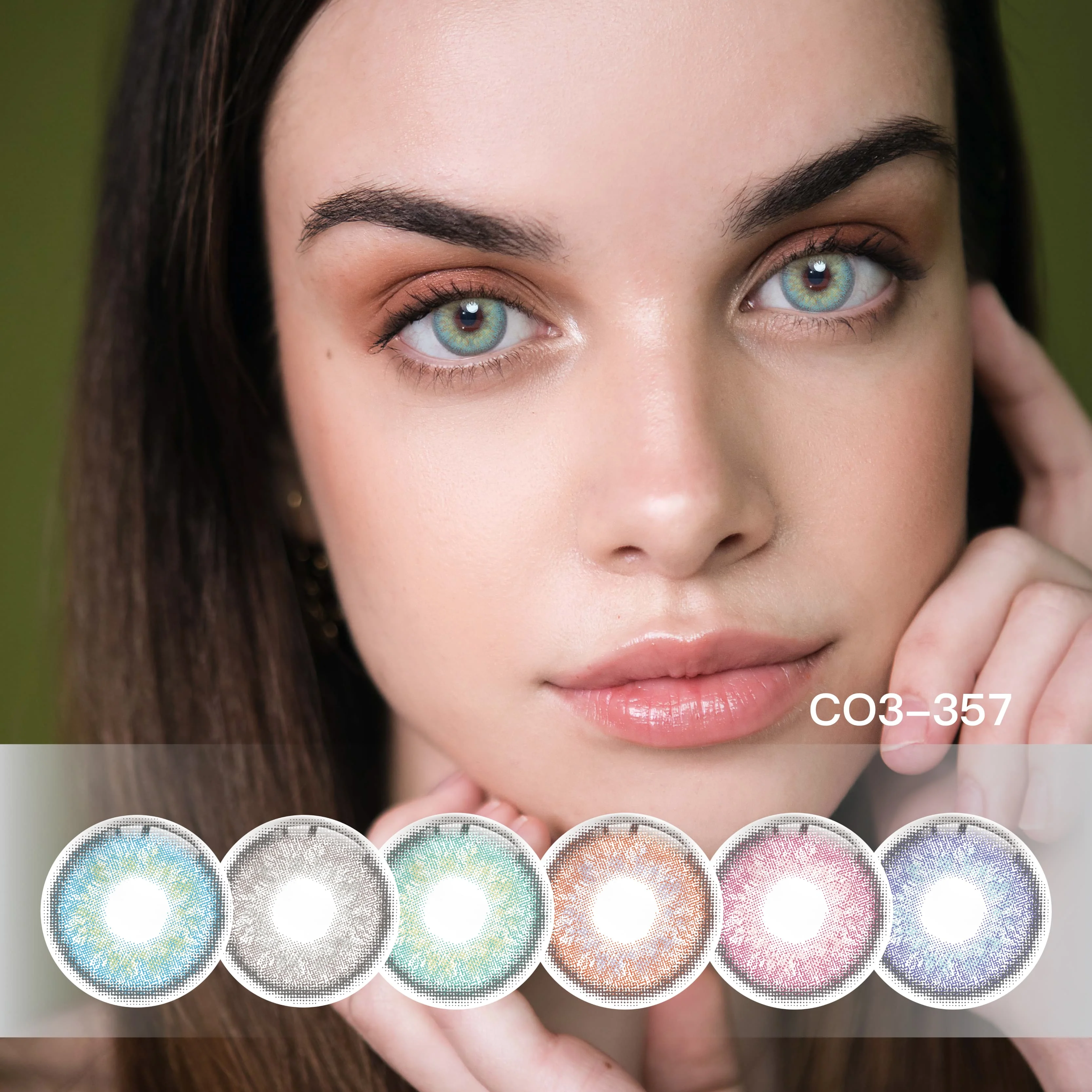 Eye Lenses Color Contact Lenses Fresh Lady Wholesale Customize Yearly Cosmetic Athena Sugar Gray Soft Quantity GAN Package Cycle