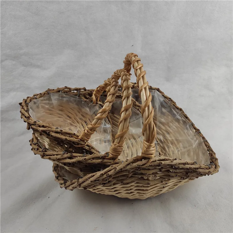 
Customized natural cheap gift wicker basket with handle/wholesale mini willow wicker basket with handle for 