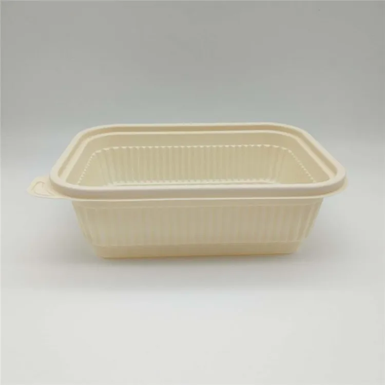 1000ml  biodegradable corn starch food lunch box with lid