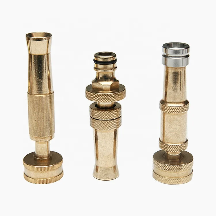 brass garden flat spray nozzle adjustable sprayer