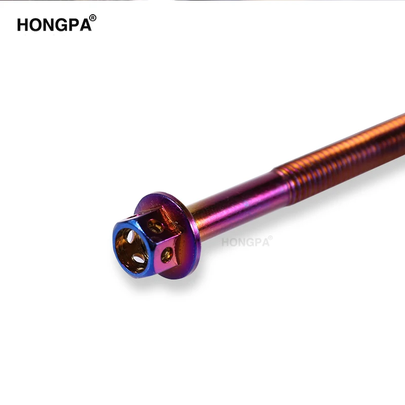 Motorcycle mounting tool Custom Titanium Socket Hexaonal Head Screw Color Screws With Washer For Motorcycle