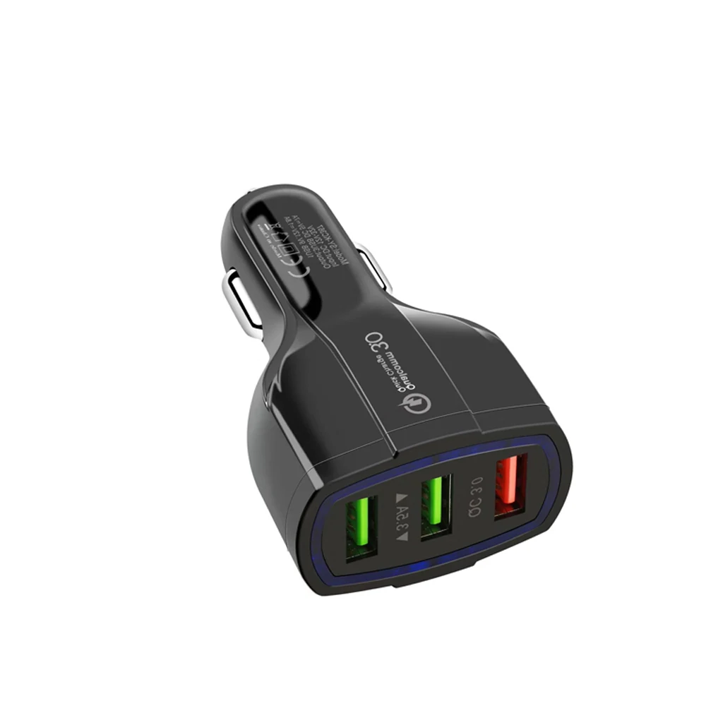 
SIPU Factory sale Fast High Speed qualcomm quick charge 3.0 3 port usb car charger 