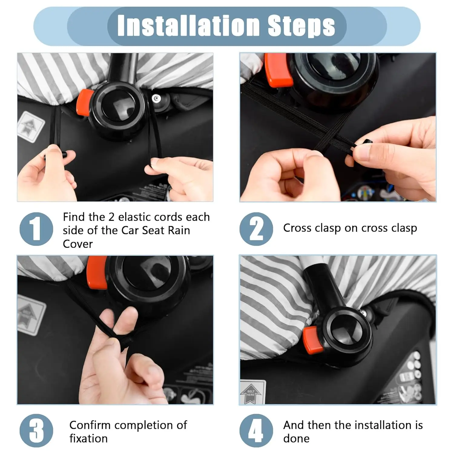 Car Seat Covers for Babies,Baby Car Seat Cover & Breathable Mesh Window,Infant Carseat Cover Windproof
