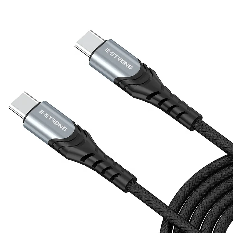 USB C to USBC Lighting Fast Charging Cable OEM Length 3FT 1M PD 20W Data Transfer Braided Mobile Phone Cables