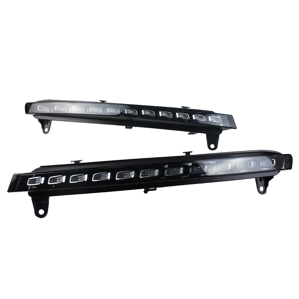 Compatible Pair For Audi Q7 2006~2009 LED Daytime Running Light DRL Turn Signals Fog Lamps