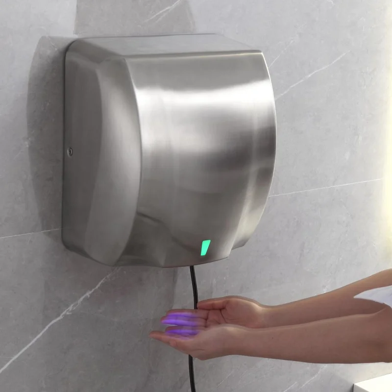 Высококачественные автоматические сушилки для рук Airblow для ванной комнаты, электрическая гигиеническая сушилка для рук Jet для Toliet из нержавеющей стали 304 на заказ