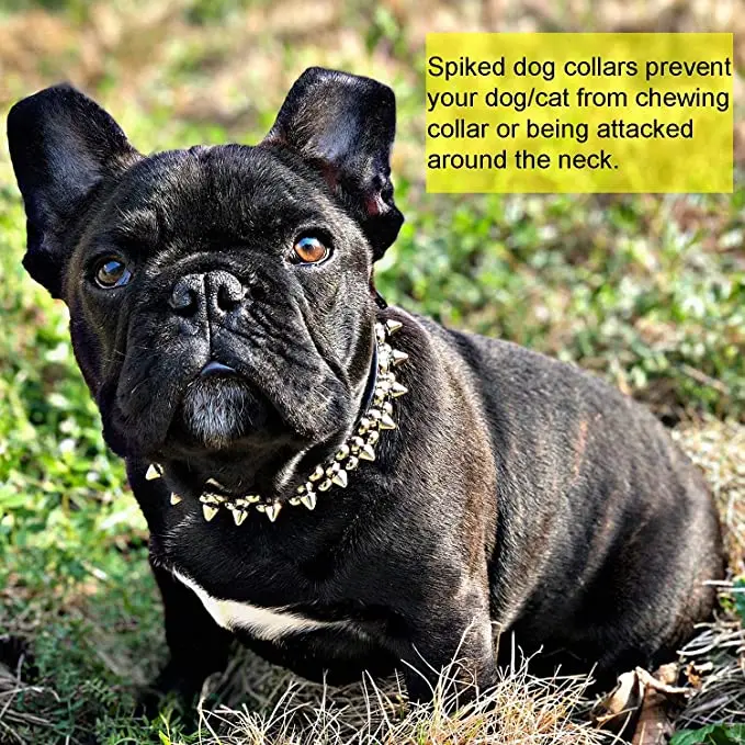 Amazon hot sale PU leather dog collar customized rivet collar for pet dog