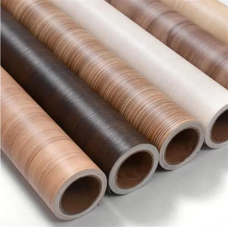 Wooden Design  PVC Decorative Film For Laminating Vacuum Press Wood Grain Color PVC Sheet For Wall Door MDF WPC
