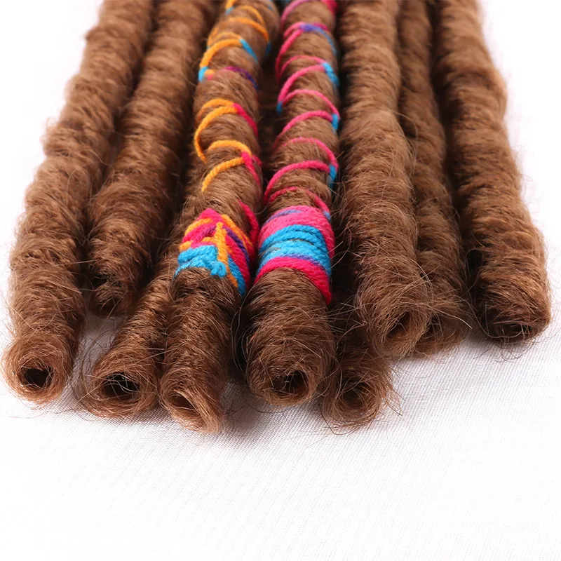 Vivian hair Wholesale Synthetic Crochet Hair Dreadlocks With Color Line Faux Locs Crochet Braid Hair Extensions Synthetic Braids