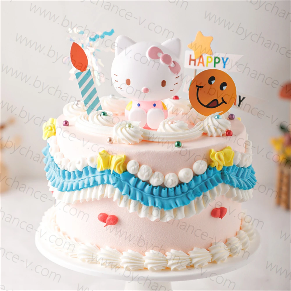 Beautiful princess topper birthday cake model Artificial Cake for girls Events realistic Decorative Fake Cakes photography props