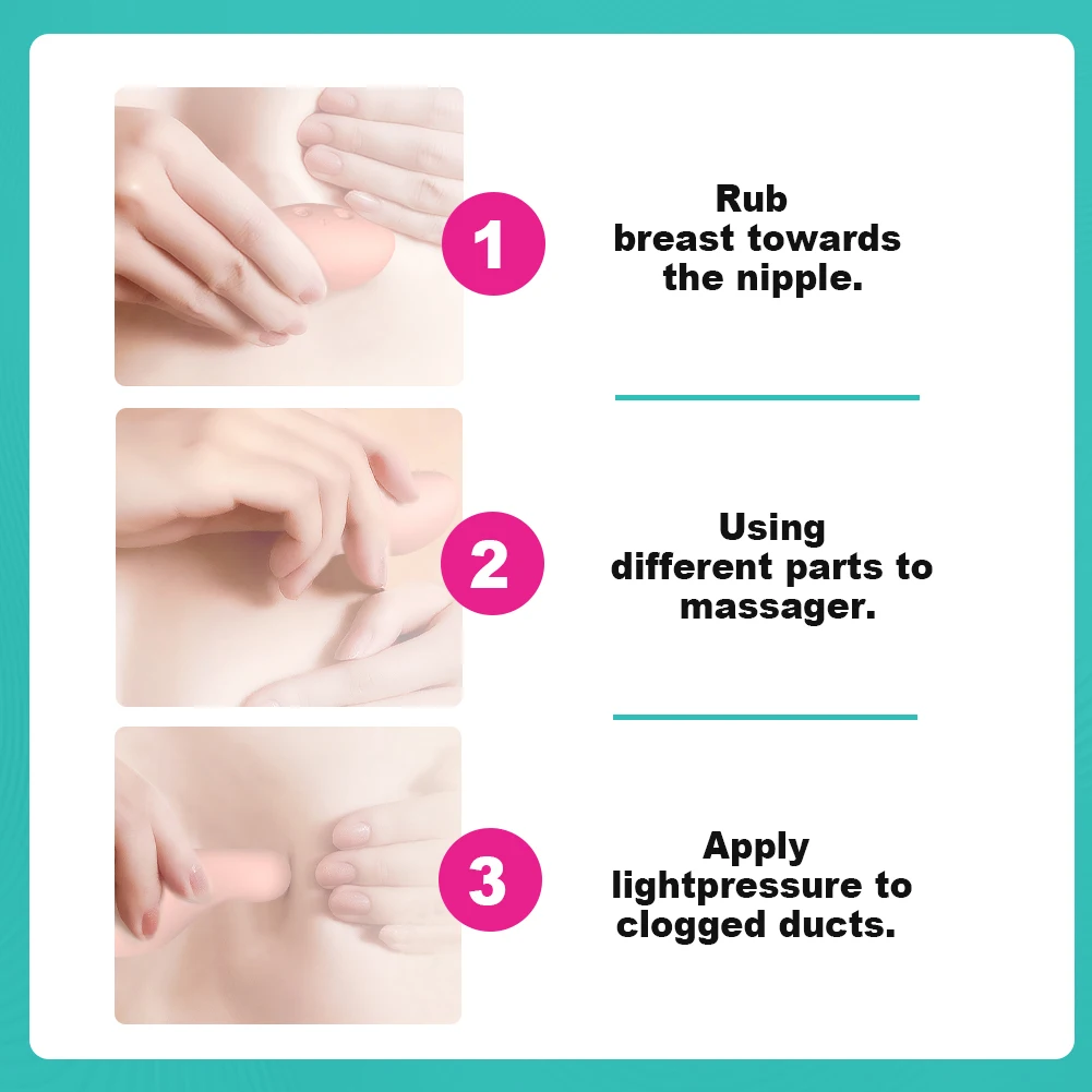 5 Gear high quality professional medical silicon roller breast milk warming and vibration lactation massager