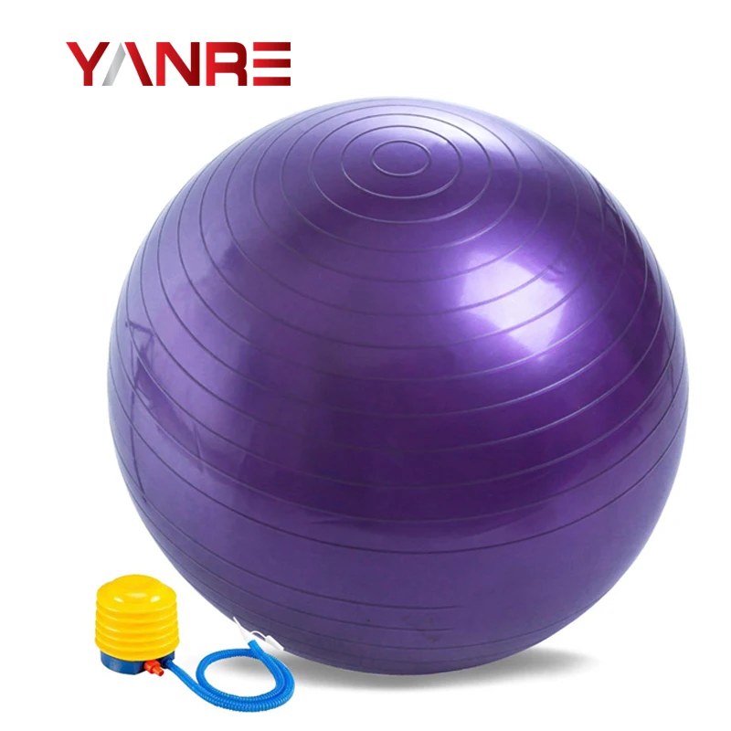 
Hot selling eco friendly weight lifting equipment gym fitness excercise exercise ball with pump 