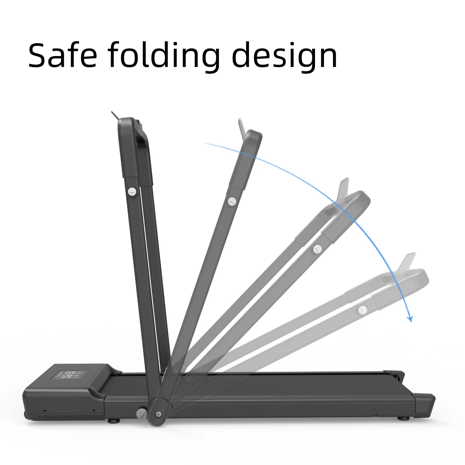 Folding Electric Treadmills For Home  Portable Walking Pad Mini Under Desk Treadmill Machine Running Foldable Fitness Machine