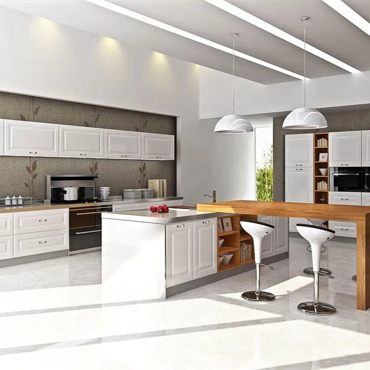 Kerala price with handle kitchen cabinet lacquer kitchen cabinet