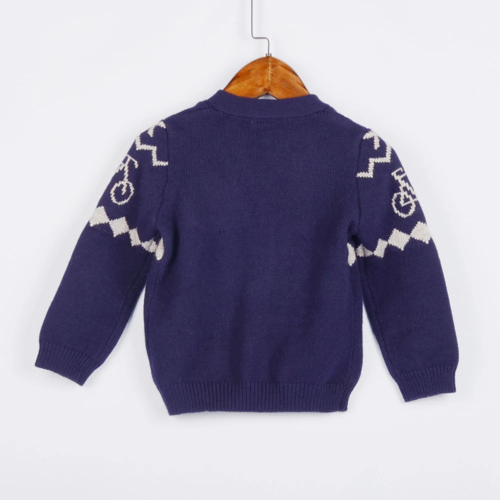 
Wholesale Kids little Girls Boutique Clothing Sweaters Cotton Knitted Pullover Sweater With Button 