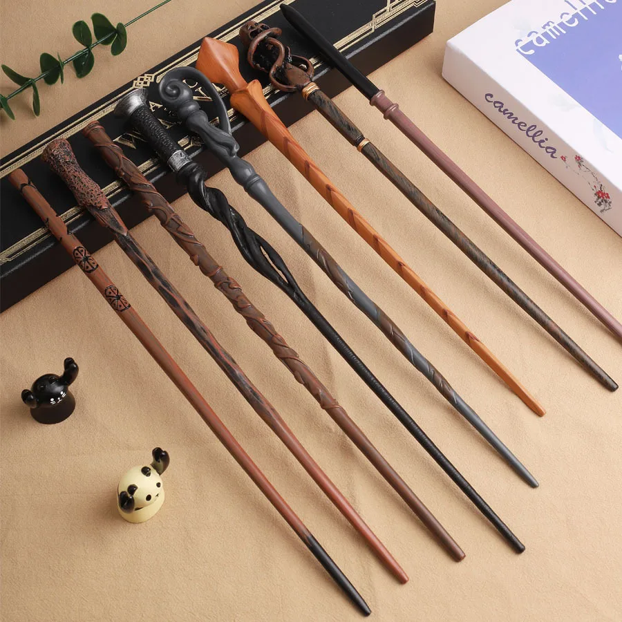 Harryed Magic Potter Wand Cosplay Prop Stick Metal Core Wizard Wand for Kids Gift Halloween Birthday Party Gift
