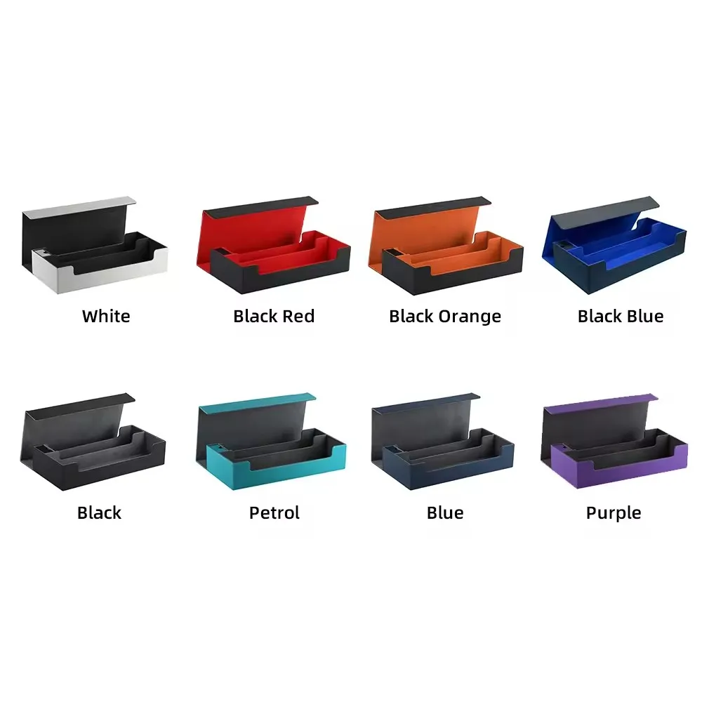 600+ Yugioh Deck Box Leather Trading Quality Leather Card Boxes Toploader Storage Leather Card Box