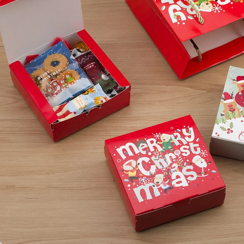 Luxury Custom Eco Friendly Biodegradable Kids Apples Chocolate Packaging Paper Eve Gift Wedding Christmas Candy Box