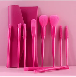 Individual Travel Luxe Personalized Fluffy 2022 New Vendor Sample Rose Kit Makeup Brush Professionally