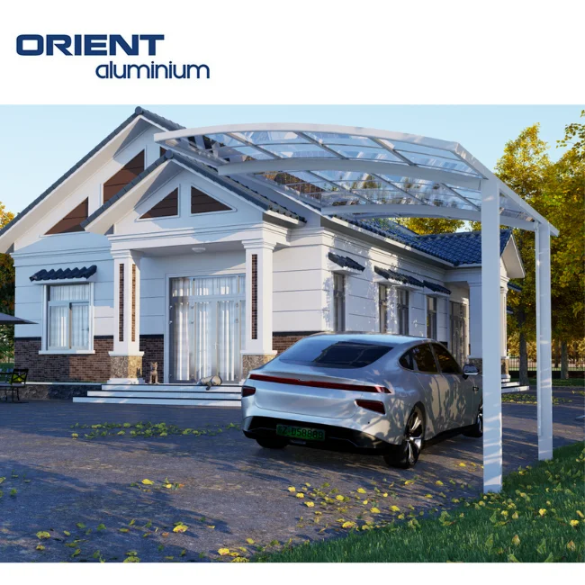 Customised Garage Aluminium Frame Carport with Polycarbonate Sheet Roofing Sunshade Canopies