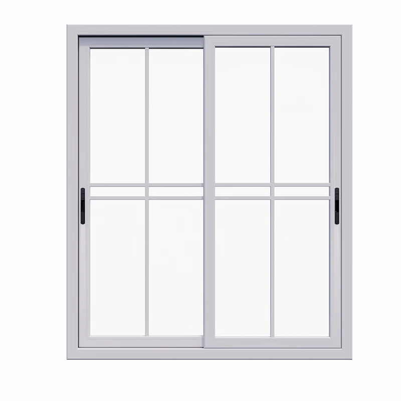 2023 Latest Design French Classic Partition Sliding Windows With Mosquito Net Double Glass Upvc Sliding Window