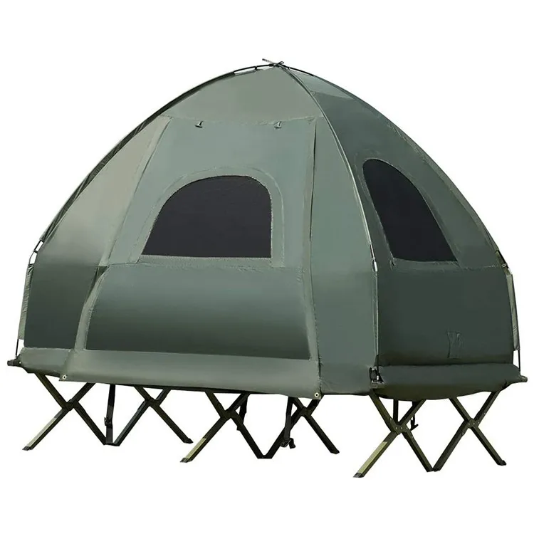 Waterproof Double Decker Off The Ground Tent Fishing Camping Bed Tent Folding Camping Bed Tent