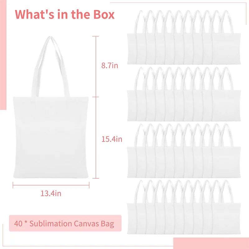Сумка-тоут из натурального хлопка, легкая пустая тканевая Холщовая Сумка с УФ-термопереводным дизайном, логотип по индивидуальному заказу