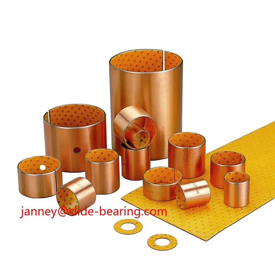 Slide bearing SF-1 DU BUSHING bronze powder PTFE bushing for Gear pump