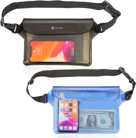 Waterproof Pouch with Waist Strap Bag Accessories Best Way Safe  Perfect for Boating Swimming Snorkeling Kayaking Beach