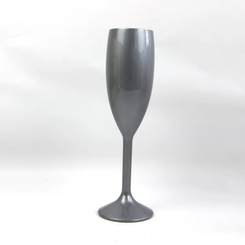 Plastic Glasses Cup for Events Unbreakable Plastic Wine Goblet Glasses Classical Party Plastic Champagne Flutes Reusable 170ml