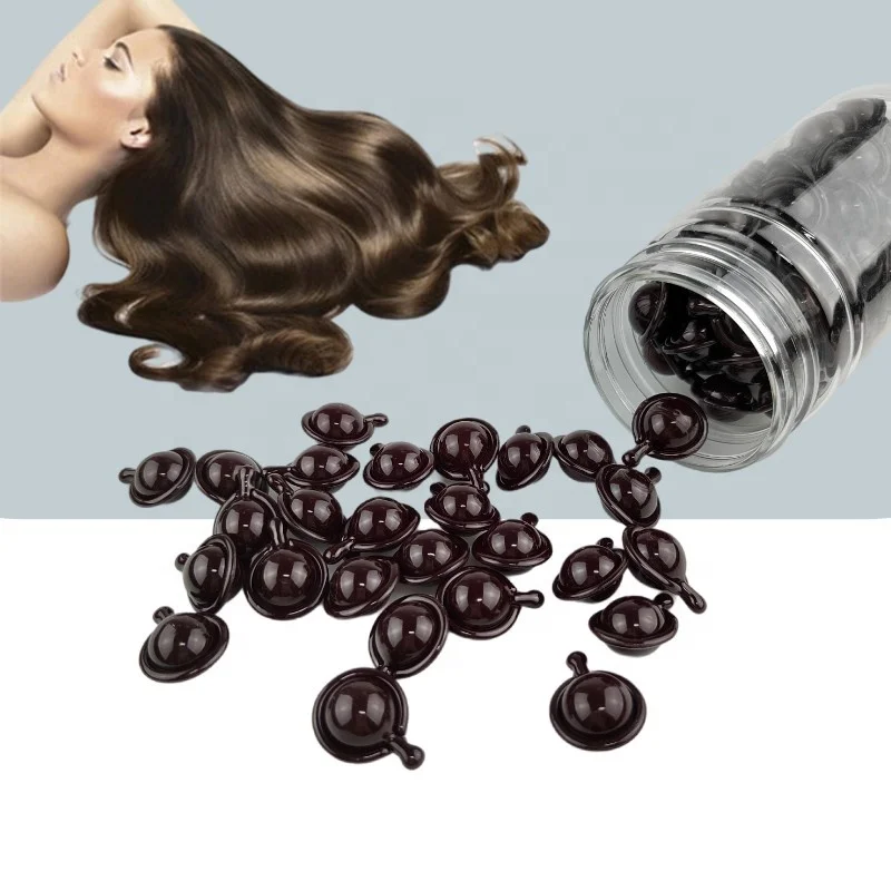 Private Label Hair Serum Vegan Oil vitamin Capsules Makes Hair Strong And Heathy-looking Hair Care Capsules Oil